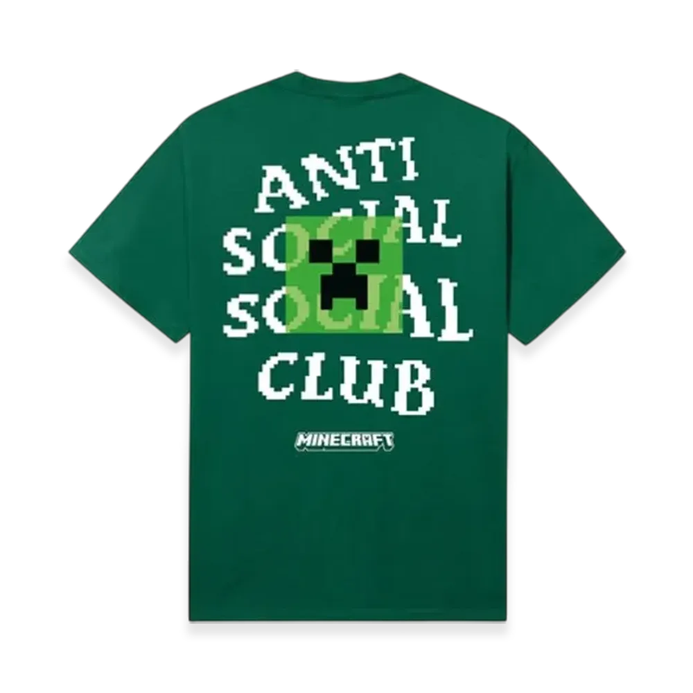 ANTI SOCIAL SOCIAL CLUB x Minecraft Creeper Head Logo Tee "Green"