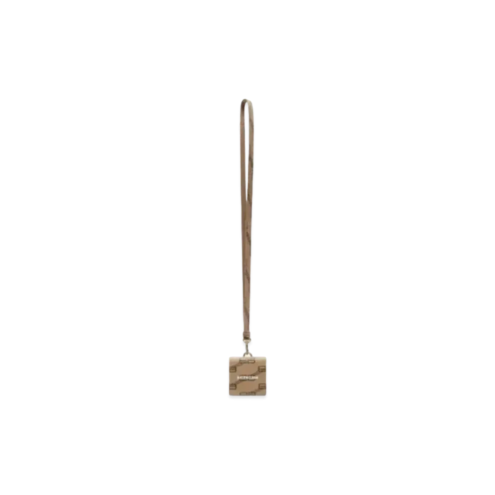 BALENCIAGA Signature Earpod Holder BB Monogram Coating Canvas "Beige"