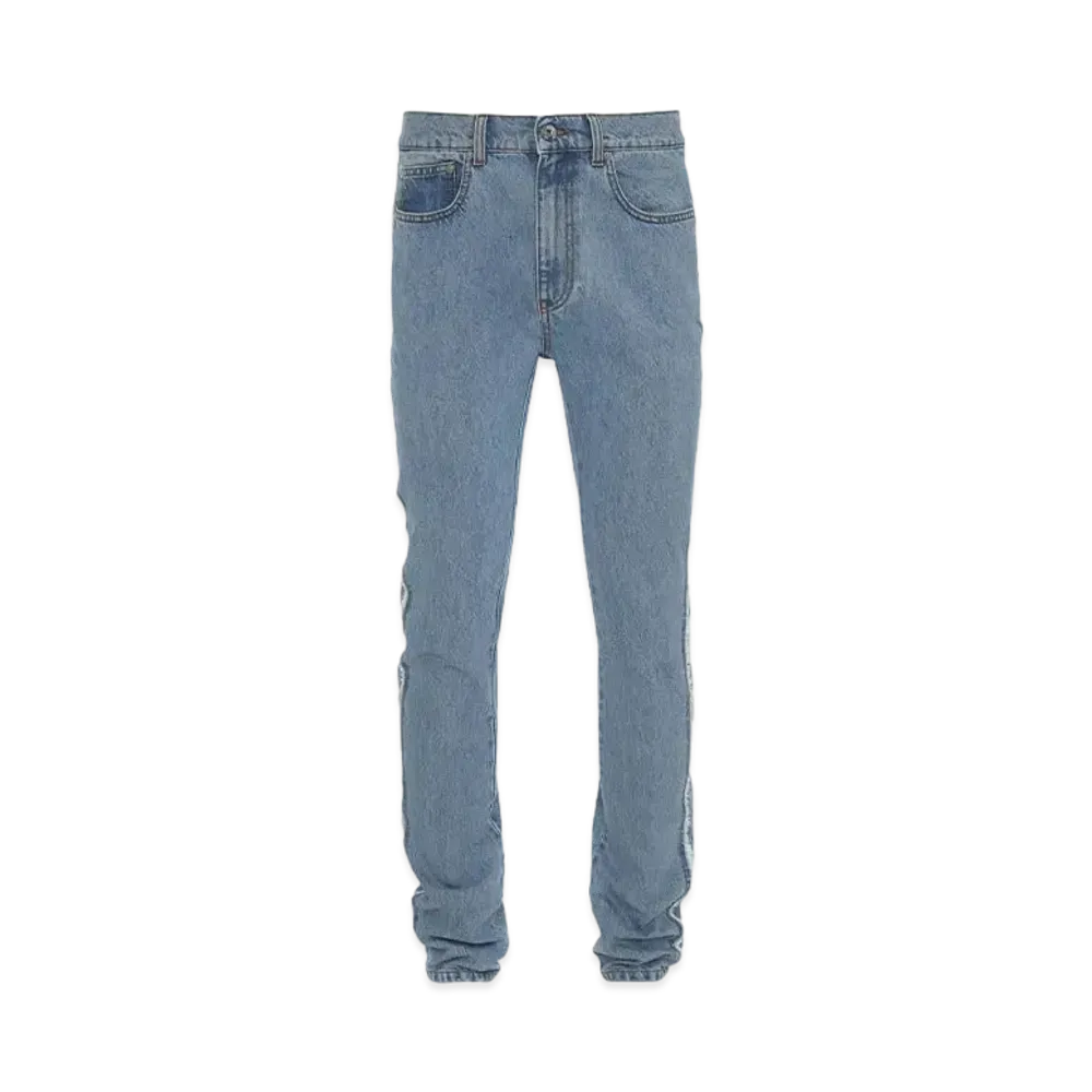 JW ANDERSON Twisted Slim Fit Jeans "Blue"