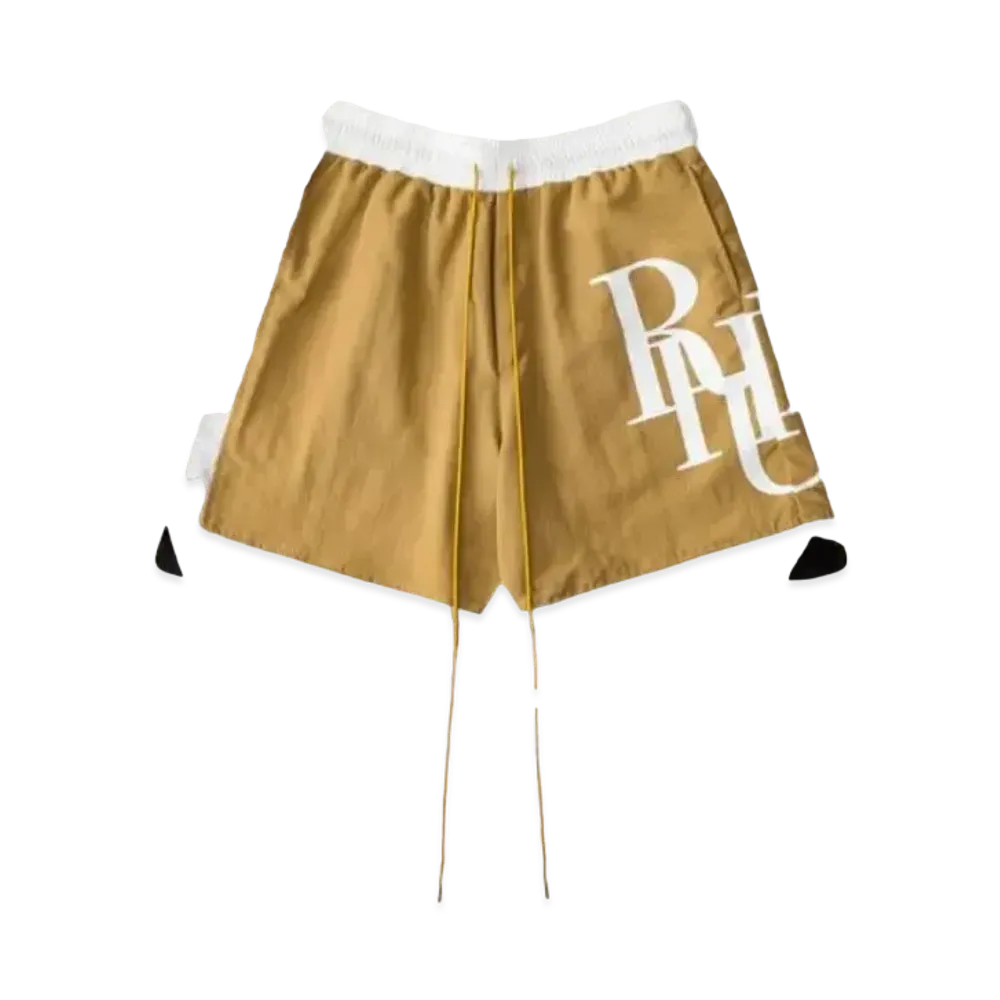 RHUDE Side Logo Shorts "Tan"