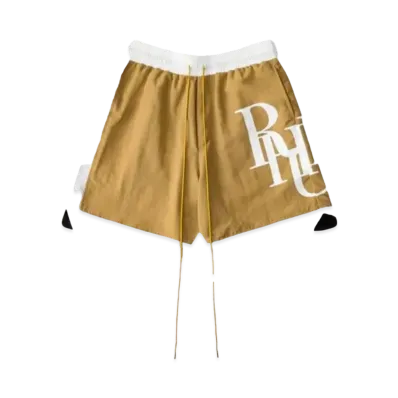 RHUDE Side Logo Shorts "Tan"