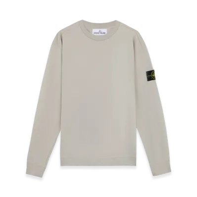 Stone Island 63750 Heavy Cotton Jersey Crewneck Sweatshirt with Ribbing - 24FW "Grey"