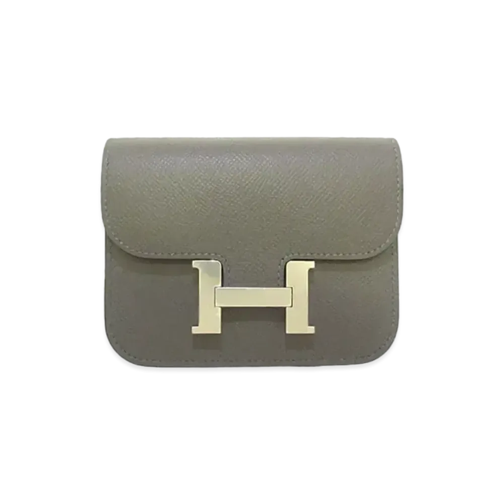 Hermes Constance Slim Veau Epsom "Gris Meyer/Silver"