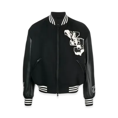 Y-3 Letterman Jacket "Black/Black"