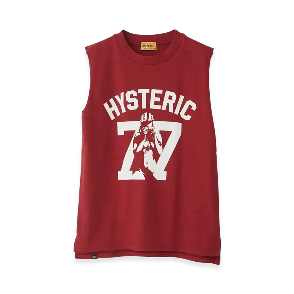 HYSTERIC GLAMOUR Hysteric 77 Sleeveless Shirt "Red"