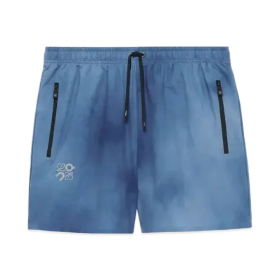 LOEWE x On Running Shorts in Technical Shell "Blue/Multicolor"