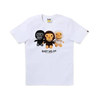 A BATHING APE Baby Milo Photo Tee "White"