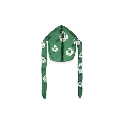 DENIM TEARS Cotton Wreath Durag "Green"