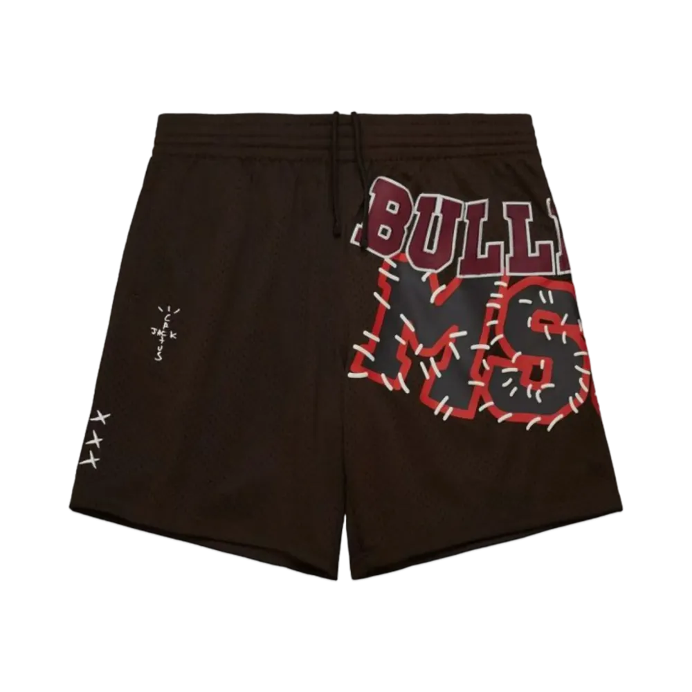Travis Scott x M&N x Mississippi State University Shorts "Brown"