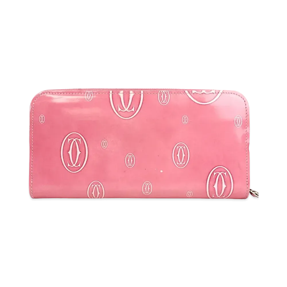 Cartier Happy Birthday Zippy Wallet "Pink"