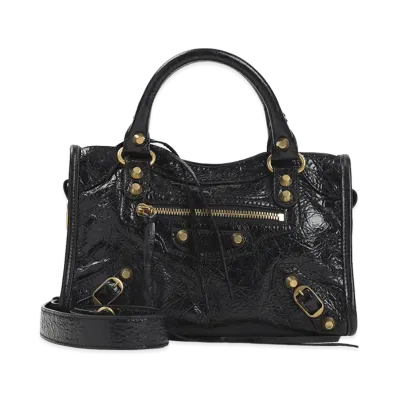 BALENCIAGA Women's Le City Mini Shoulder Bag "Black"