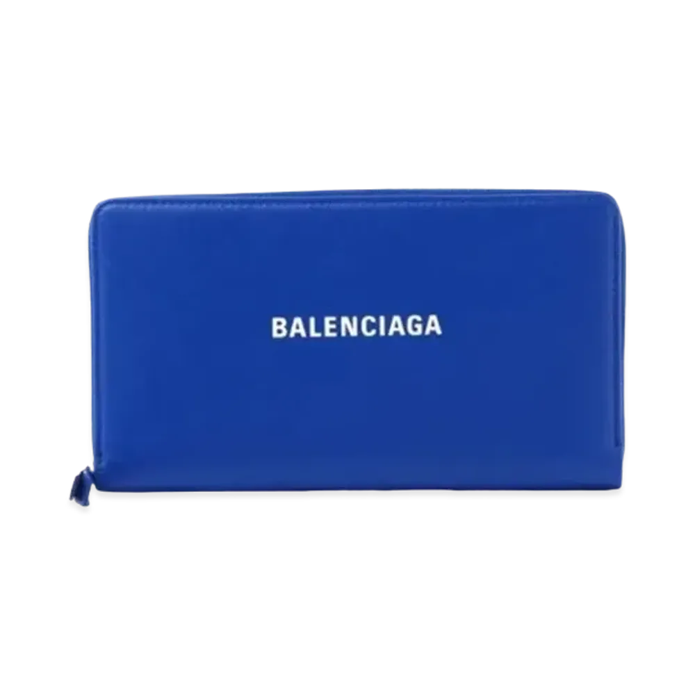 BALENCIAGA Everyday Leather Wallet "Blue"