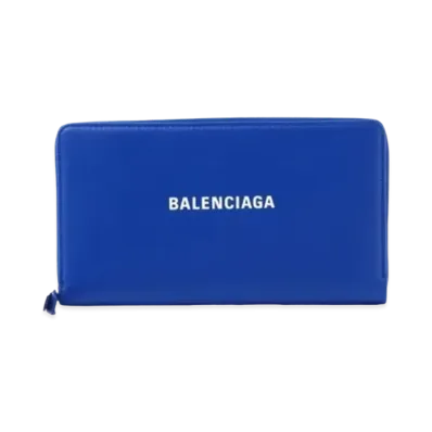 BALENCIAGA Everyday Leather Wallet "Blue"
