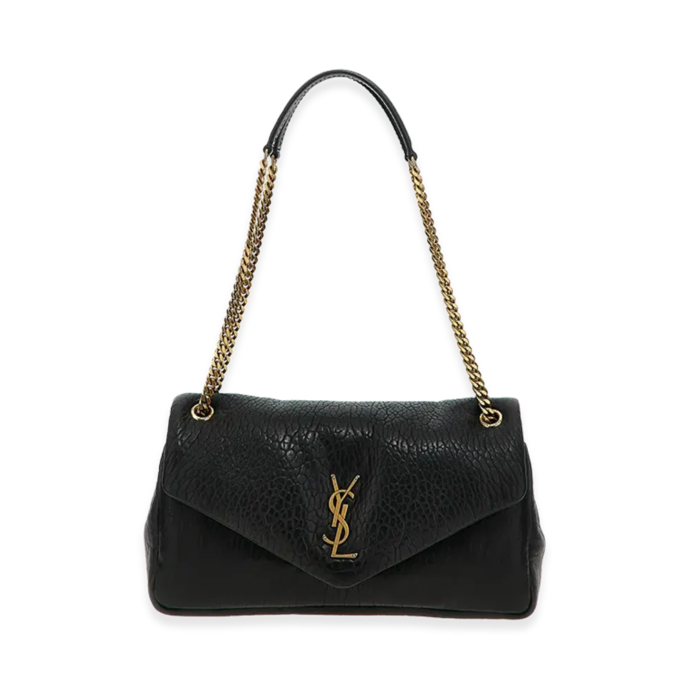 Saint Laurent Women's Calypso Medium Shoulder Bag "Black"