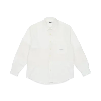 PALACE Crochet Patchwork Shirt "White"