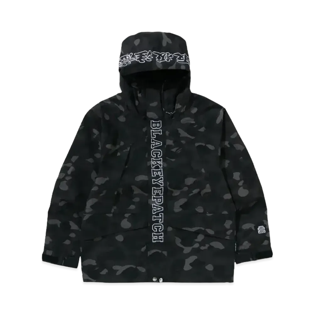 A BATHING APE x Black Eye Patch Color Camo Snowboard Jacket "Black"