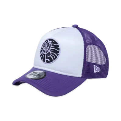 NEW ERA x ANNA SUI 9FORTY A-Frame Tracker Circle Patch "White/Purple"