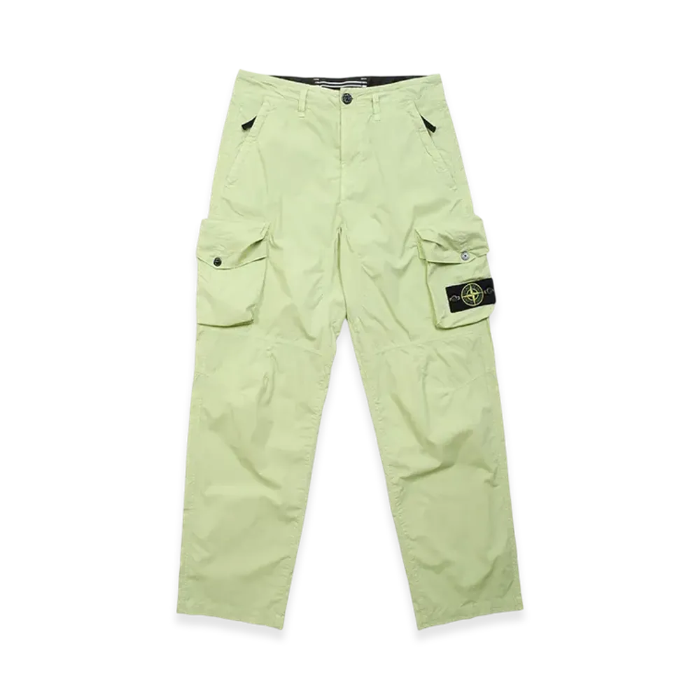 Stone Island 32003 Stretch Cotton Tela Paracadute Cargo Pants - 22SS "Light Green"