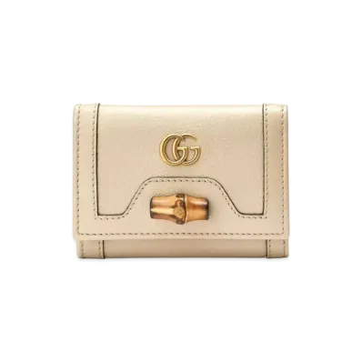 GUCCI Gucci Diana Midiam Wallet "Beige Leather"