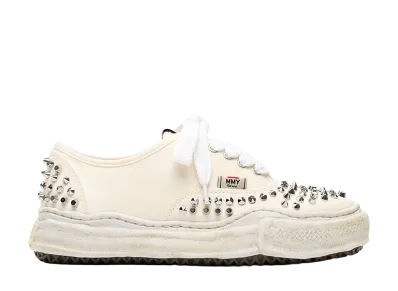 Maison MIHARA YASUHIRO BAKER OG Sole Studded Canvas Low-top Sneaker "White"
