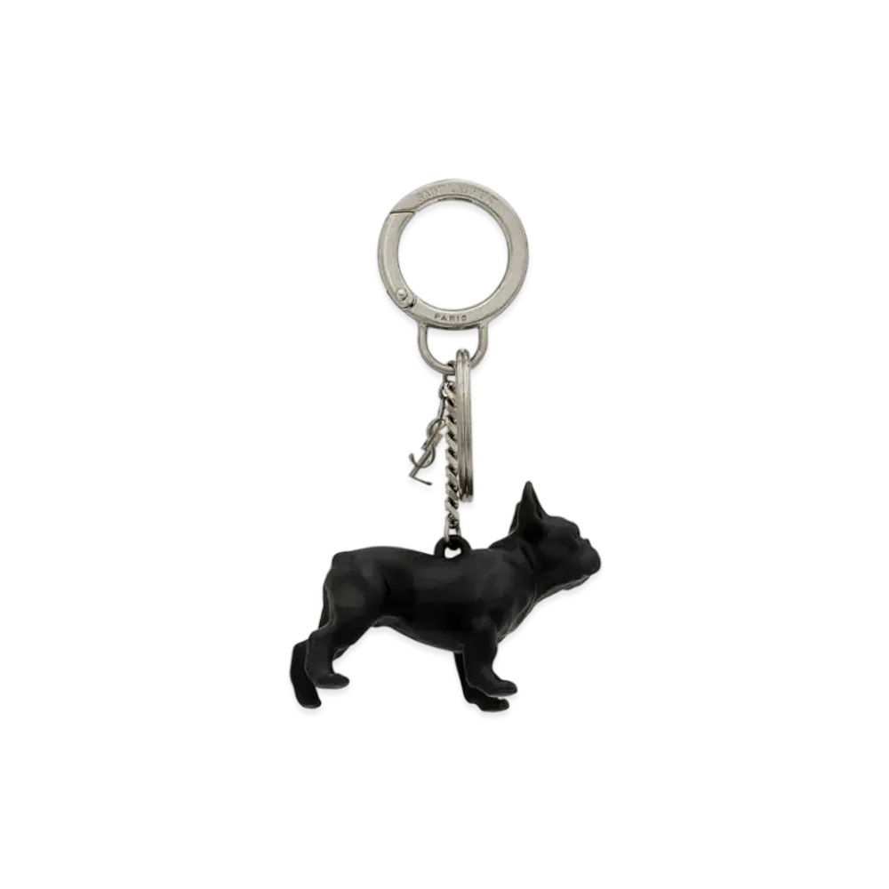 SAINT LAURENT Saint Laurent Pepe Keyring "Black White Havana"