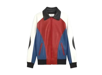 CELINE Americana Rose Blouson / Soft Lamskin "Red/White"
