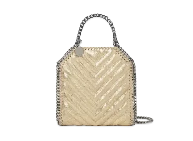 Stella McCartney Falabella Tiny Tote "Shiny Gold"