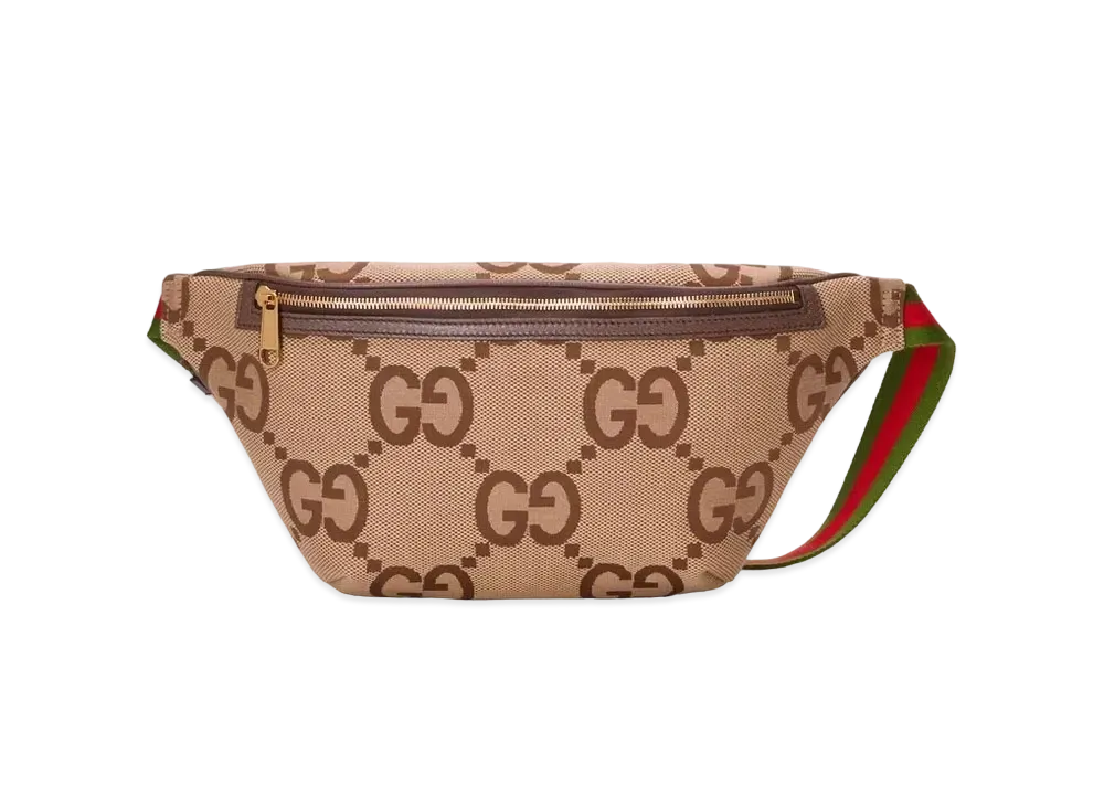 GUCCI Jumbo GG Belt Bag "Camel/Ebony"