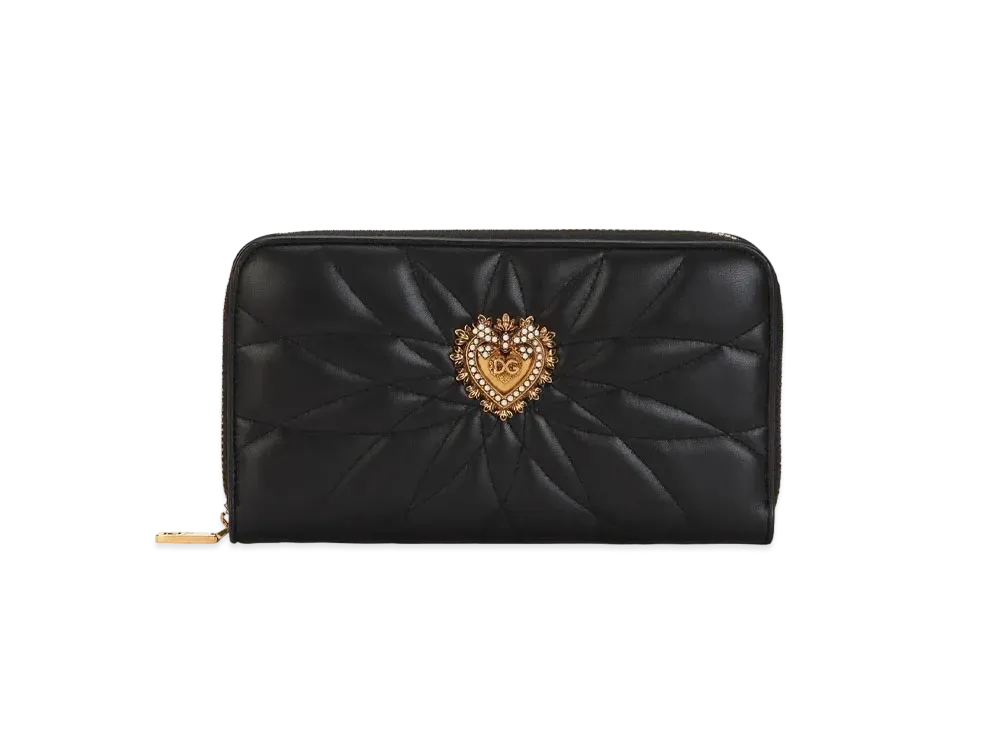 Dolce&Gabbana Devotion Zip Around Wallet "Black"
