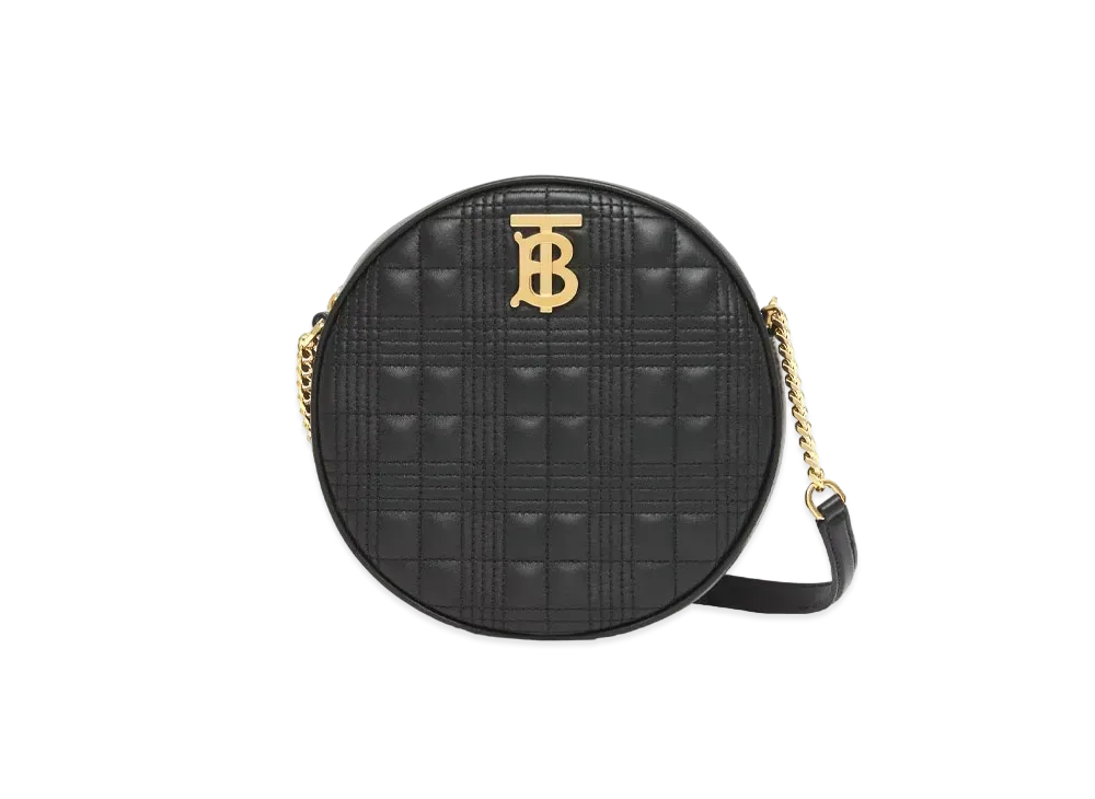 BURBERRY Quilted Lambskin Louise Bag "Black"