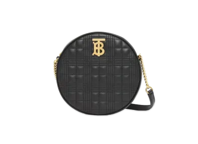 BURBERRY Quilted Lambskin Louise Bag "Black"