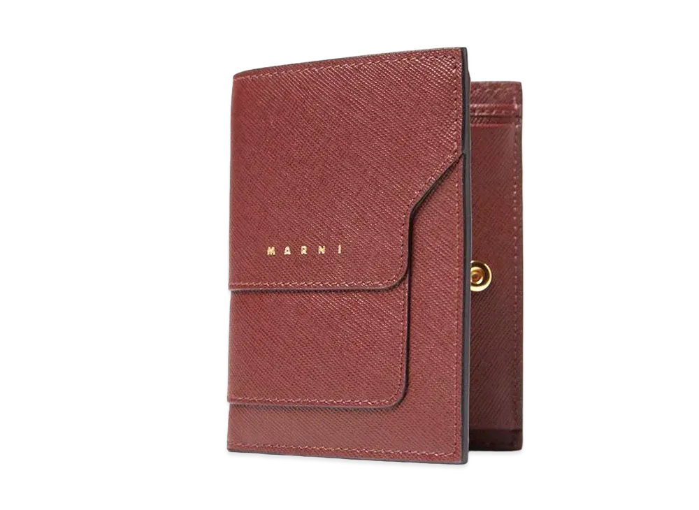 Marni Saffiano Leather Bi Fold Coloured Wallet "Mono"