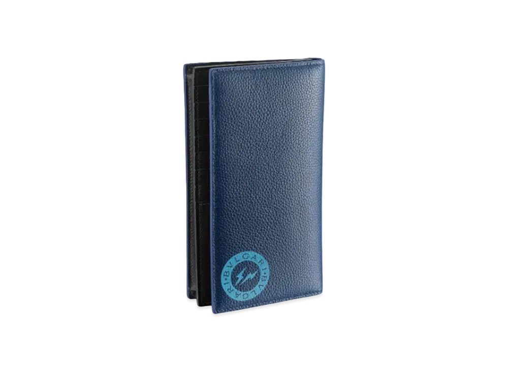 FRAGMENT x BVLGARI Trifold Wallet "Blue"