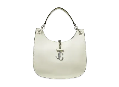 Jimmy Choo Varenne Hobo/M Calf Leather Hobo Handbag "Latte"