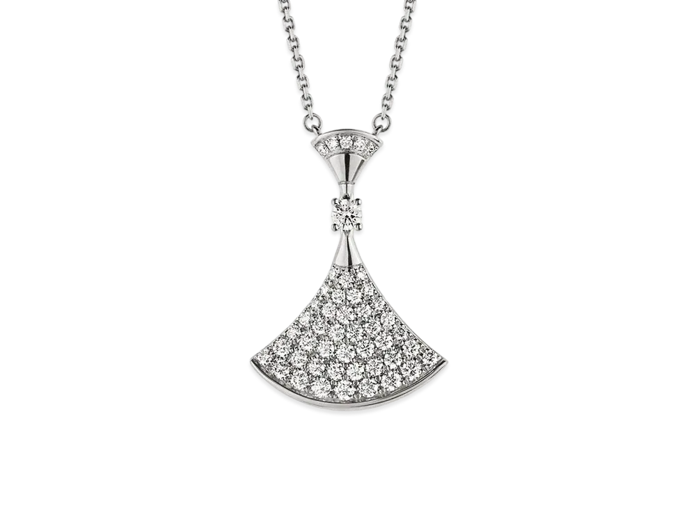 BVLGARI Divas Dream Necklace Diamonds "White Gold"