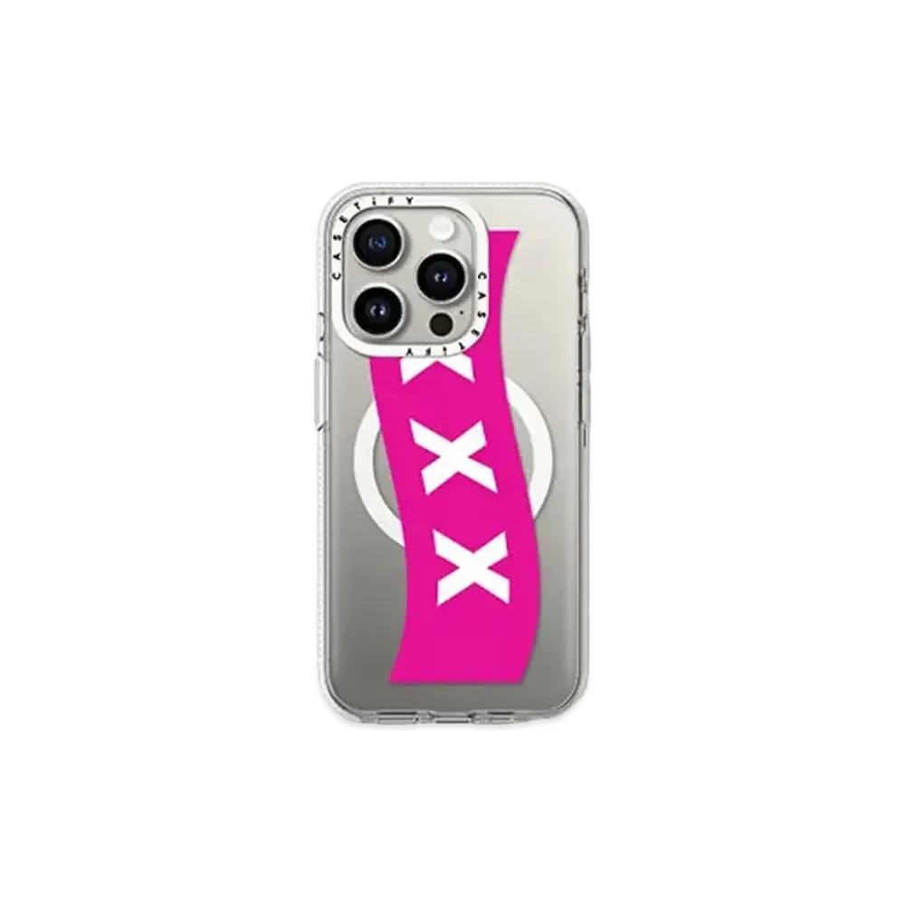 GOD SELECTION XXX x fragment design x CASETiFY Box Logo Pink Case "Clear"