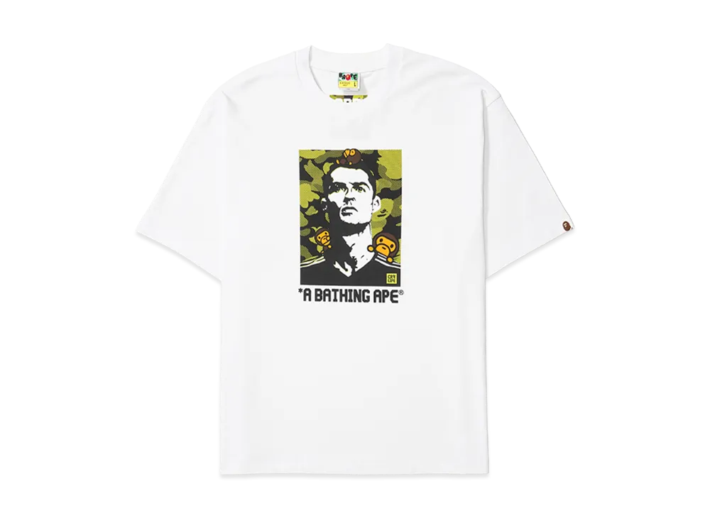 A BATHING APE x Cristiano Ronaldo CR7 Life Baby Milo Relaxed Fit Tee "White"