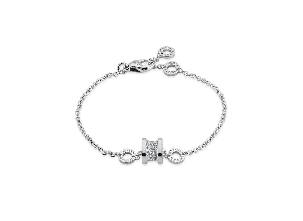 BVLGARI B.Zero1 Bracelet Pave Diamond 18K "White Gold"