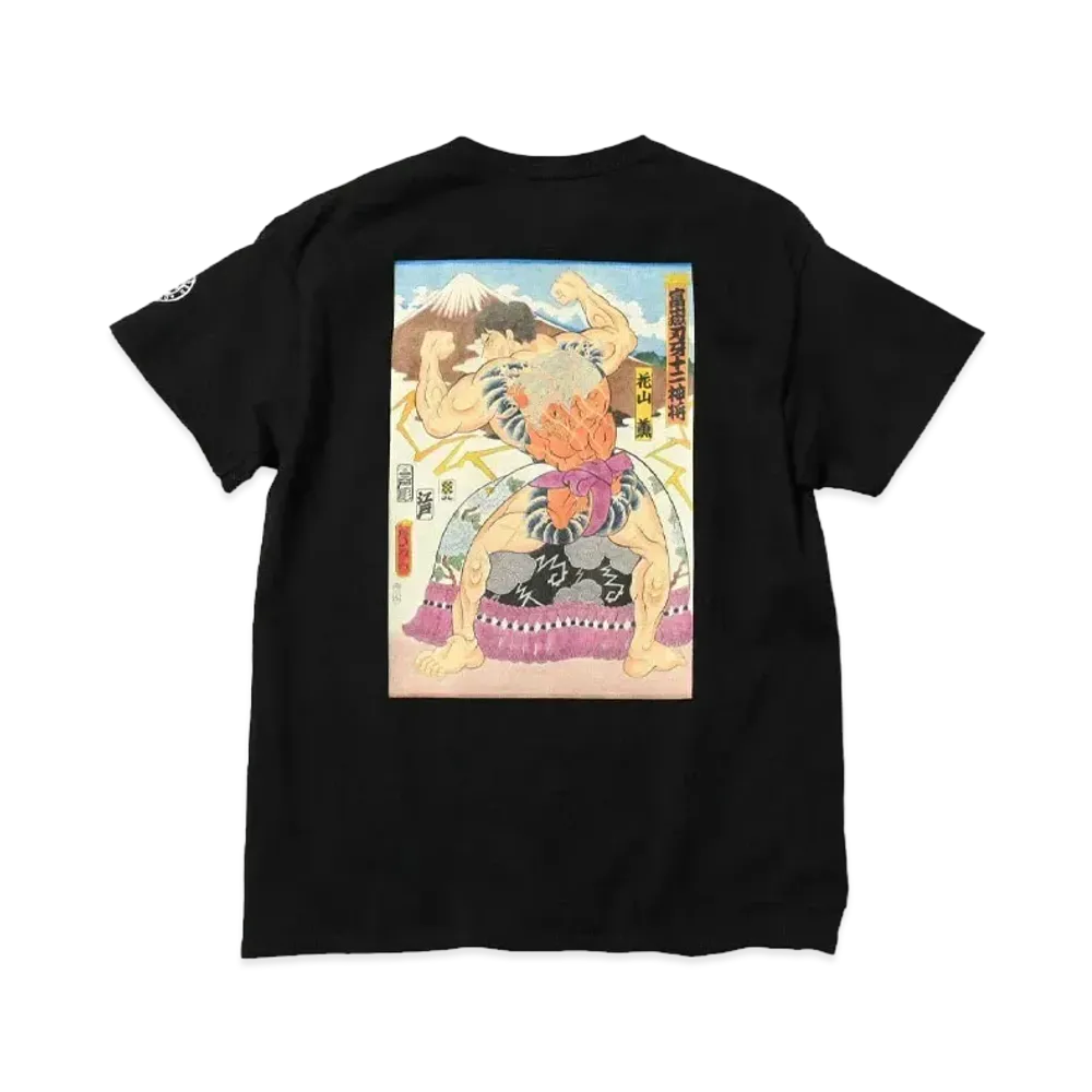 HOME GAME x グラップラー刃牙 x PANCRASE x THREE TIDES S/S TEE "BLACK"