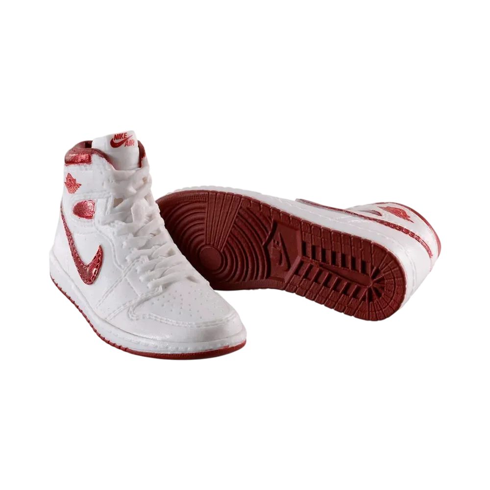BANDAI NIKE Air Jordan 1 High 85 MINIATURE COLLECTION Metallic Burgundy (White/Met Burgundy)