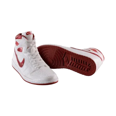 BANDAI NIKE Air Jordan 1 High 85 MINIATURE COLLECTION Metallic Burgundy (White/Met Burgundy)