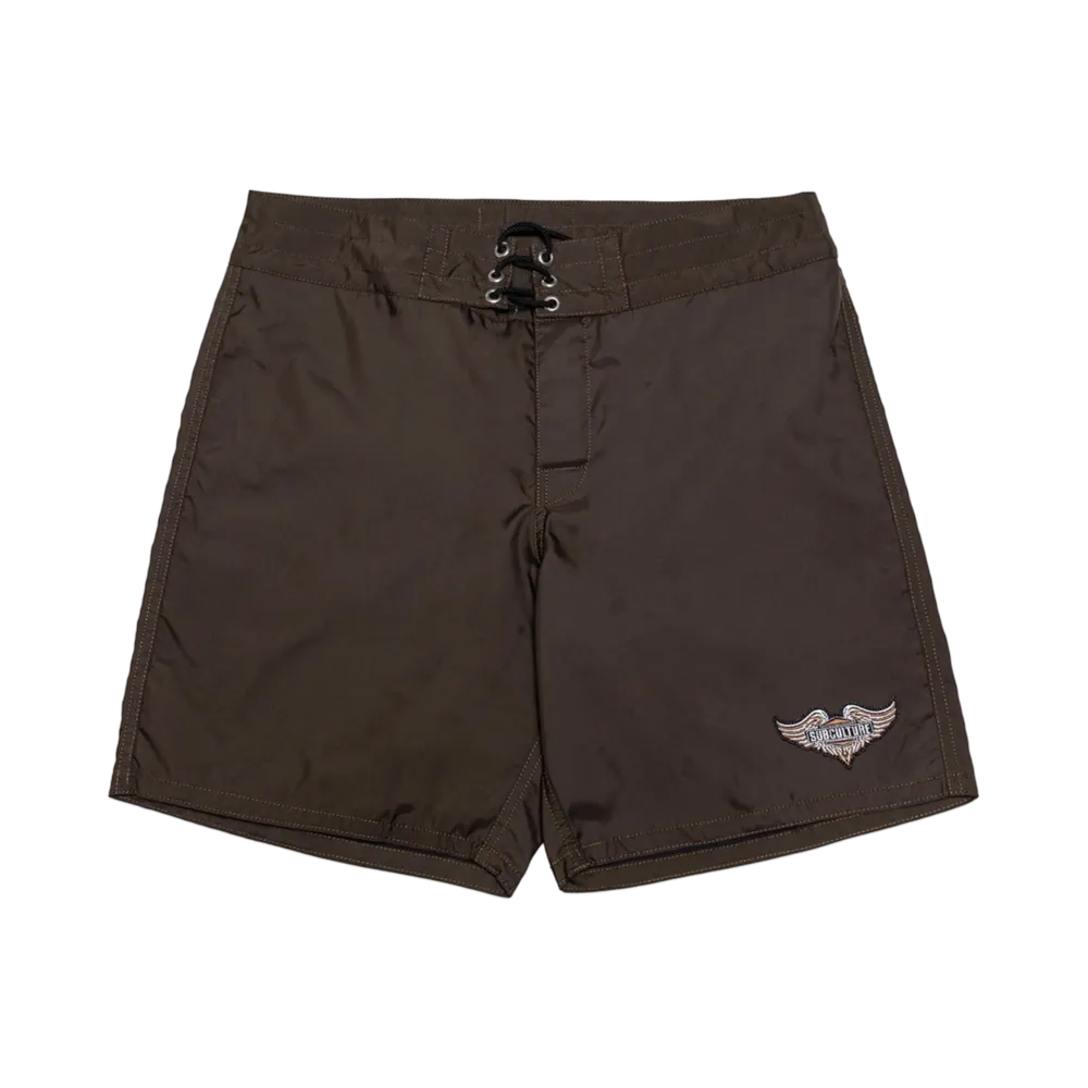 Subculture Nylon Surf Shorts "Olive"