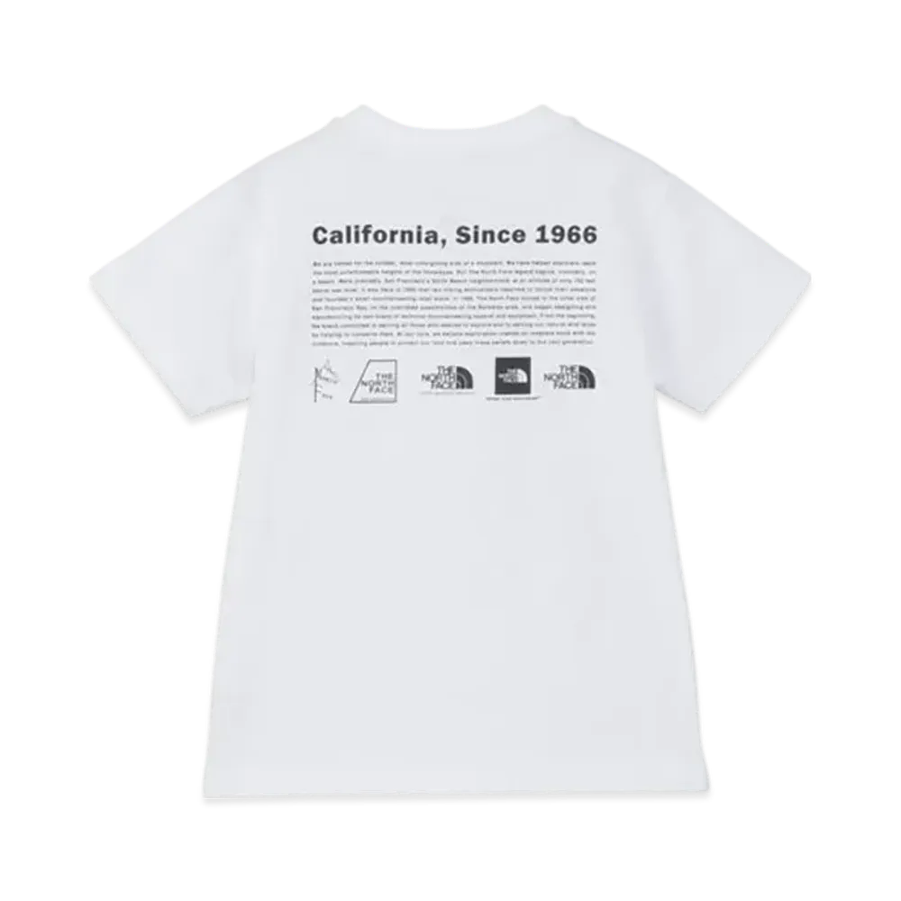 The North Face Kids Toddler Short Sleeve Historical Logo Tee "White2"