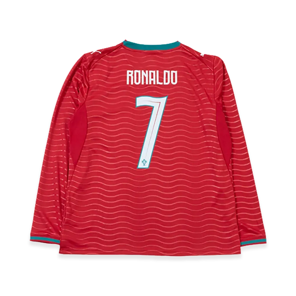 PUMA Soccer 2026 Portugal Home Long Sleeve Jersey #7 Ronaldo "Club Red"