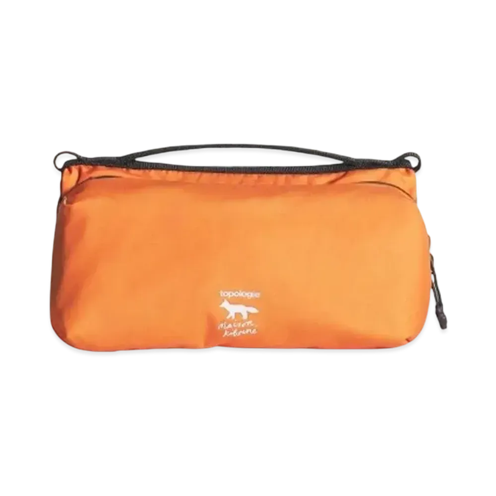 Maison Kitsune x Topologie Medium Bottle Sacoche "Marigold Red"