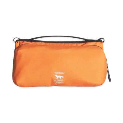 Maison Kitsune x Topologie Medium Bottle Sacoche "Marigold Red"