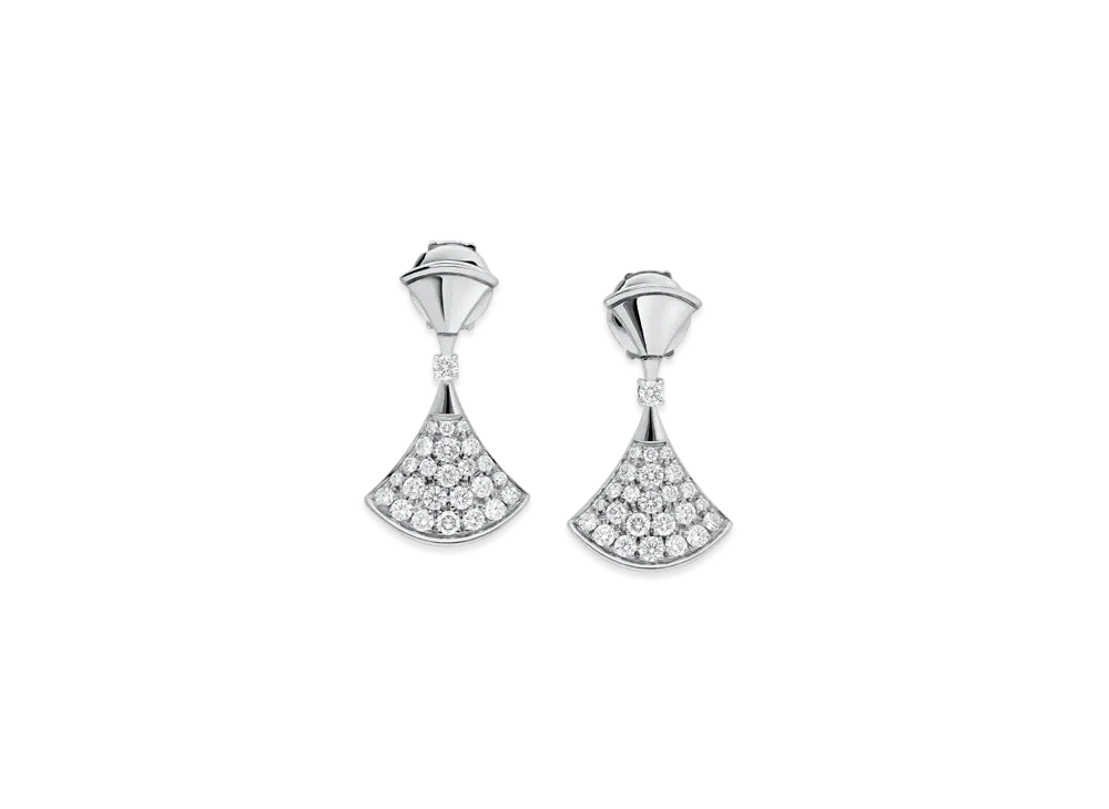 BVLGARI Divas Dream Earrings Diamond "White Gold"