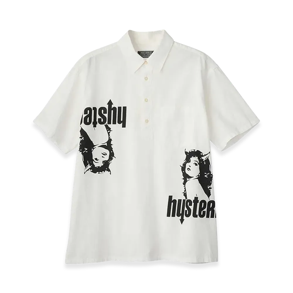 HYSTERIC GLAMOUR Devil Woman Pullover Shirt "White"