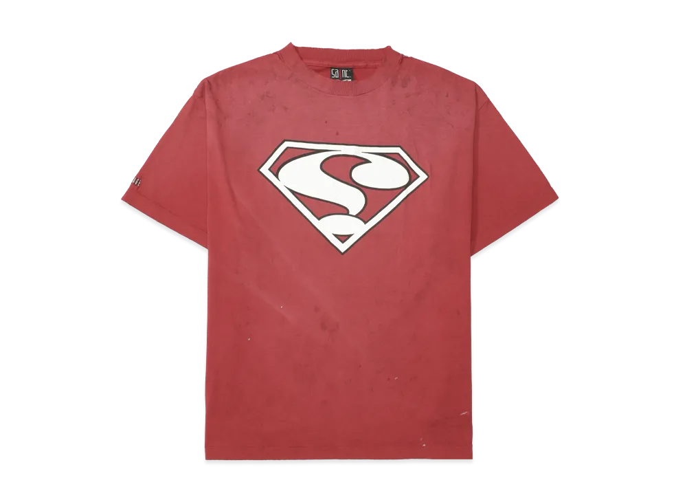 SAINT Mxxxxxx SS Tee ? Question mark "Burgundy"