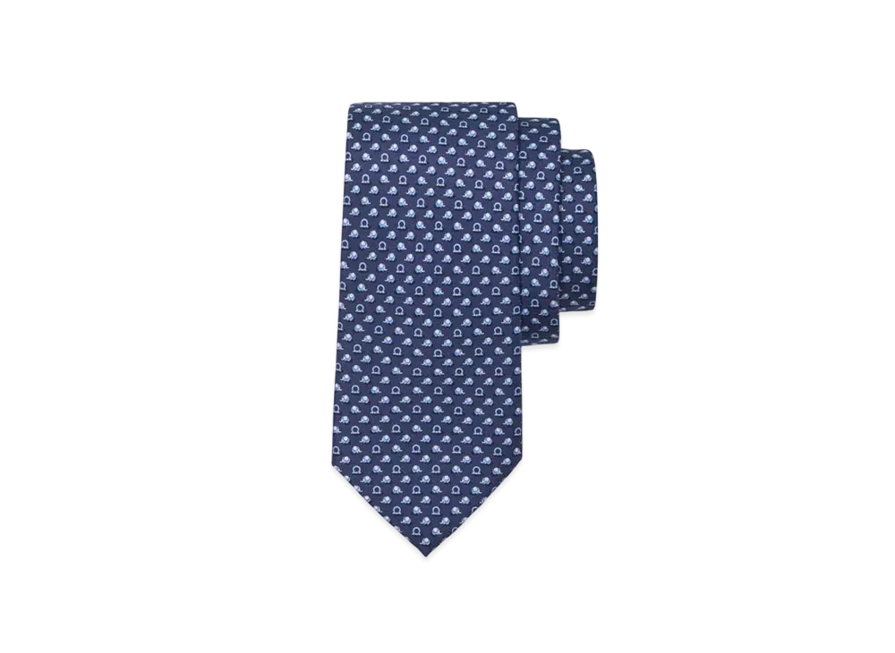 Salvatore Ferragamo Tie "Navy Blue"